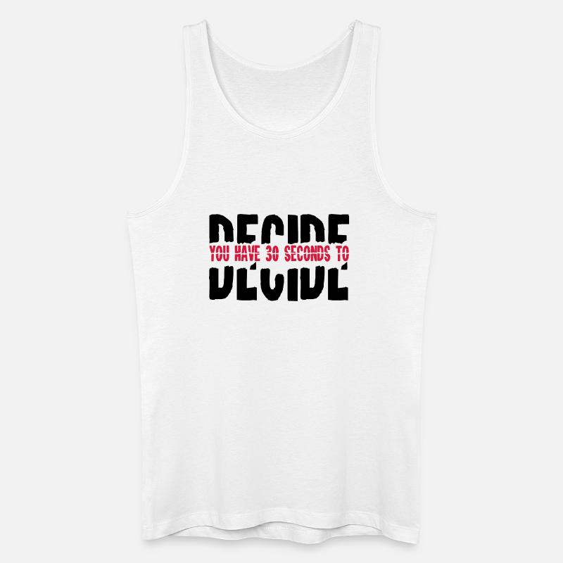 2541614 15682855 decide - Männer Bio Tank Top - Weiß
