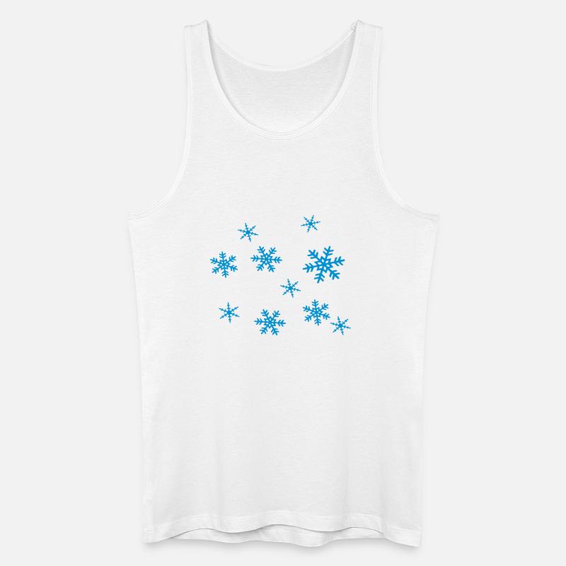 Schnee - Männer Bio Tank Top - Weiß