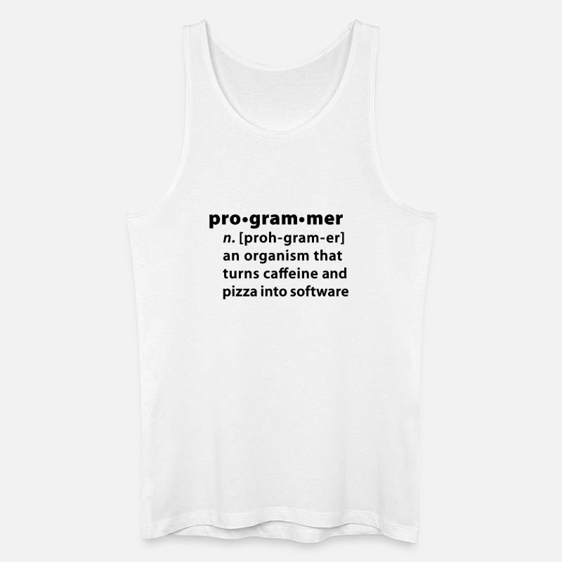 Programmer dictionary definition - Men’s Organic Tank Top - white