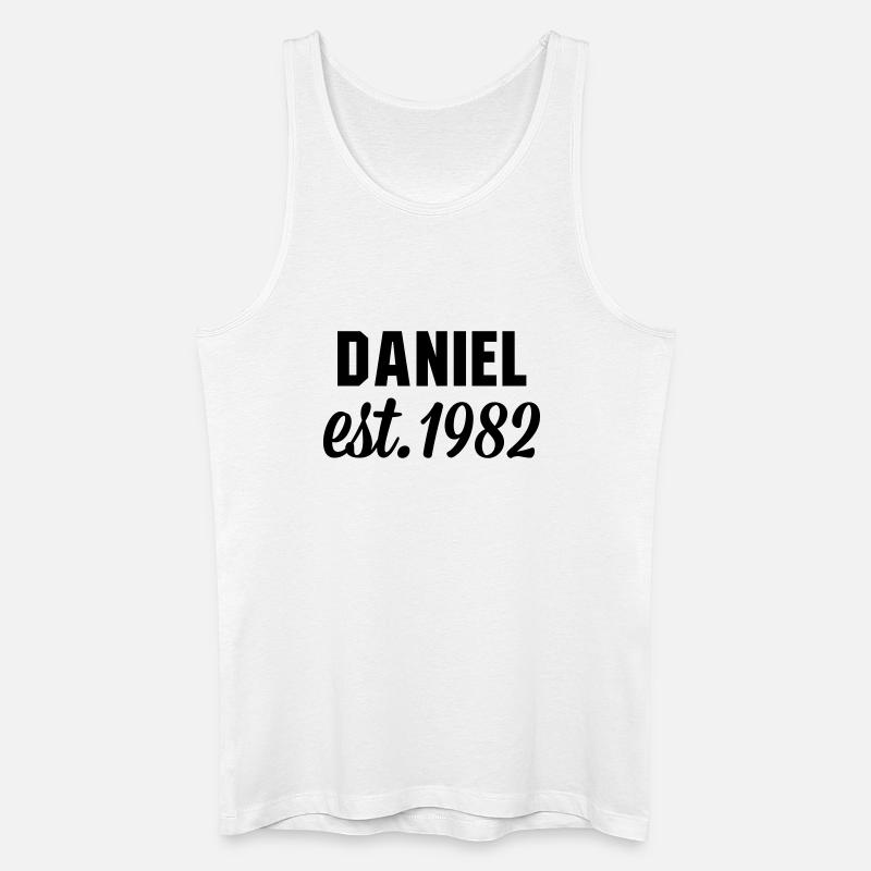 Daniel est 1982 - Männer Bio Tank Top - Weiß