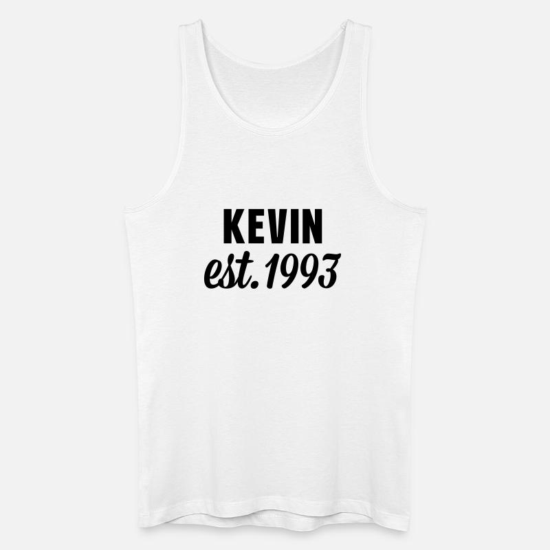 Kevin est 1993 - Männer Bio Tank Top - Weiß