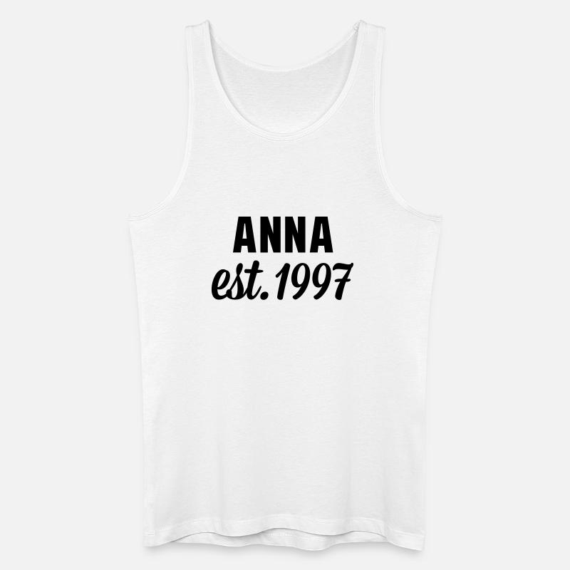 Anna est 1997 - Männer Bio Tank Top - Weiß