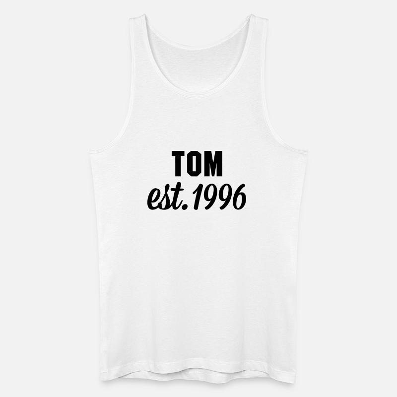 Tom est 1996 - Männer Bio Tank Top - Weiß