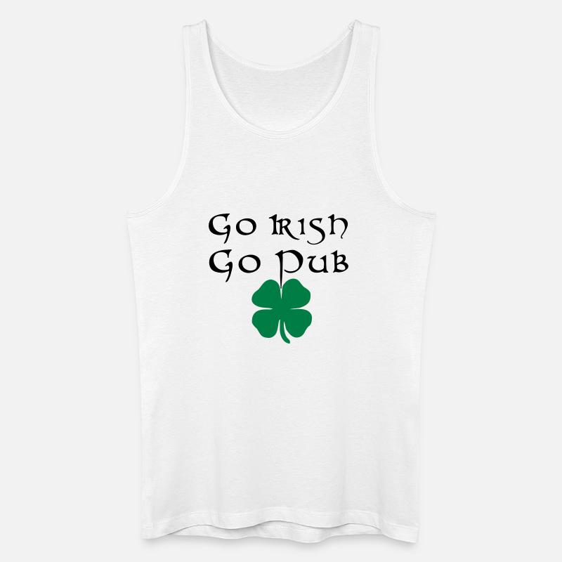 St Patricks Day Pub Irland irisch - Männer Bio Tank Top - Weiß