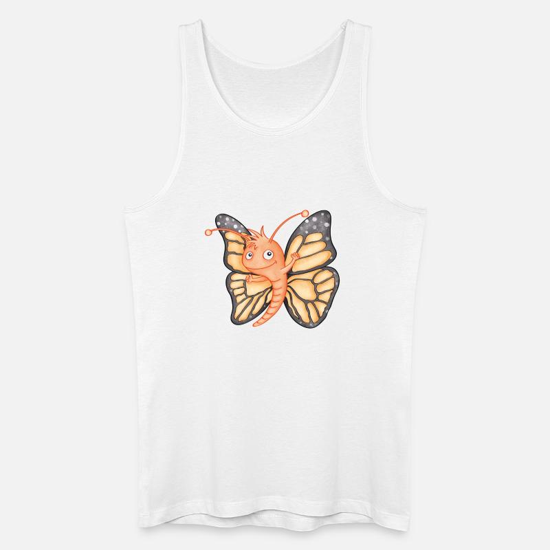 kleiner Schmetterling - Männer Bio Tank Top - Weiß