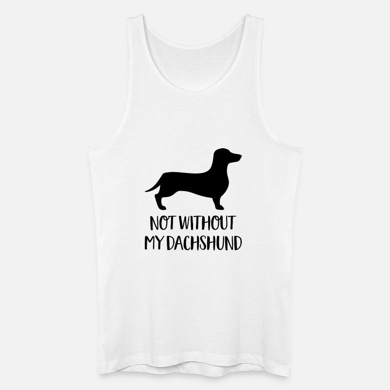 Dackel - Männer Bio Tank Top - Weiß