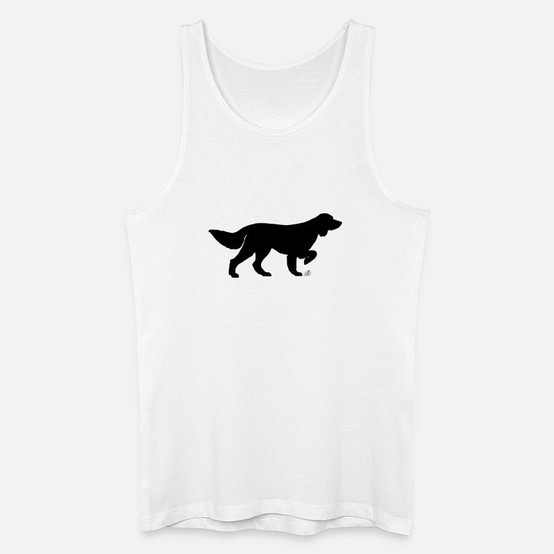Deutsch Langhaar - Männer Bio Tank Top - Weiß
