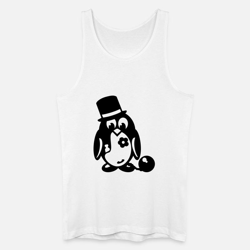 pinguin junggesellenabschied - Männer Bio Tank Top - Weiß