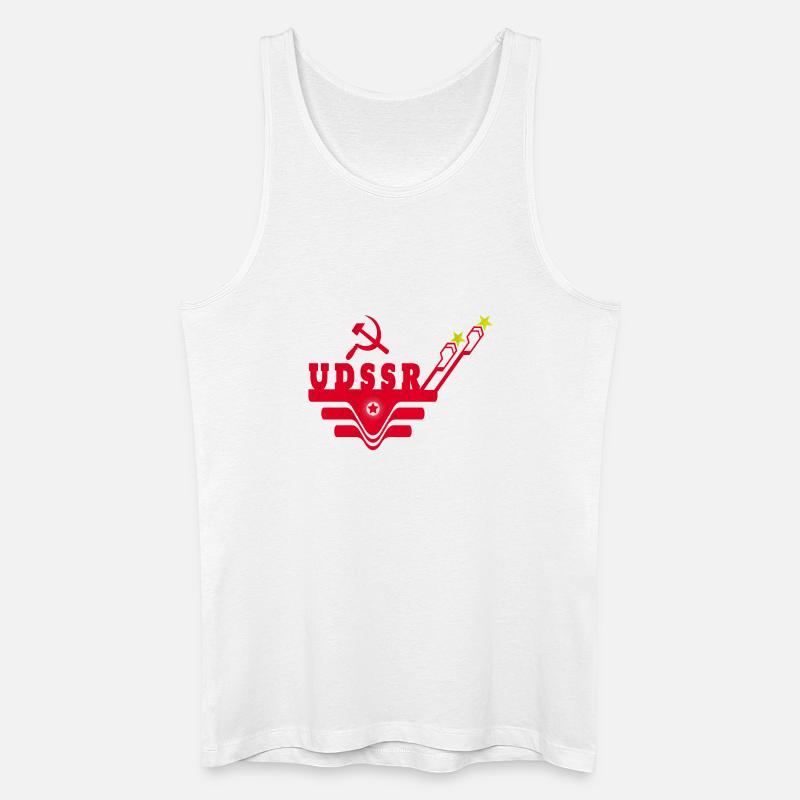 UDSSR / Geschenk / Geschenkidee - Männer Bio Tank Top - Weiß