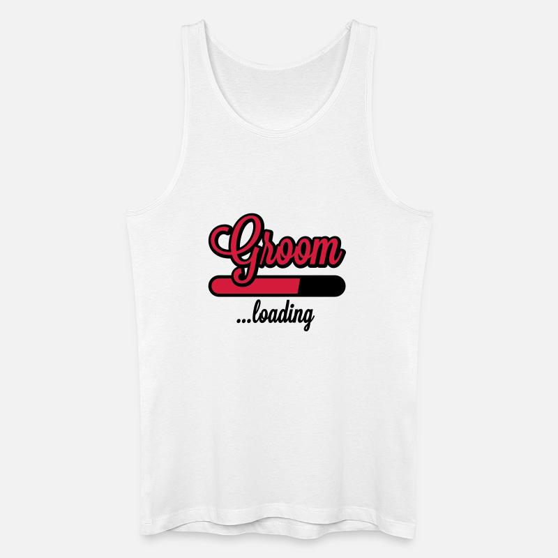 Groom loading - Männer Bio Tank Top - Weiß