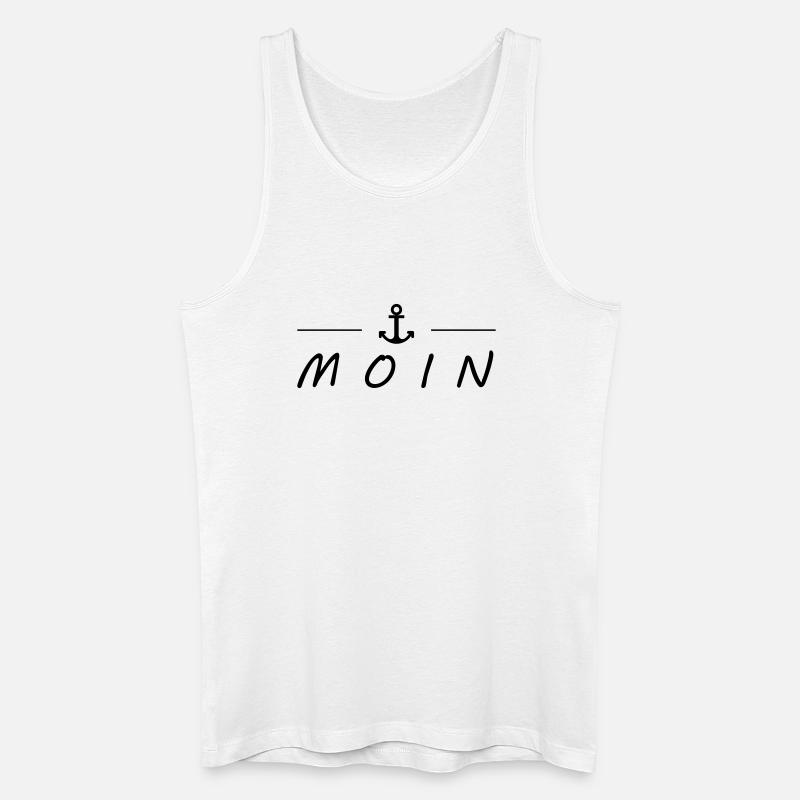Moin - Männer Bio Tank Top - Weiß