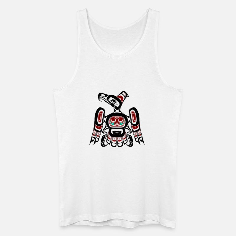 Northwest Pacific coast Kaigani Thunderbird - Männer Bio Tank Top - Weiß