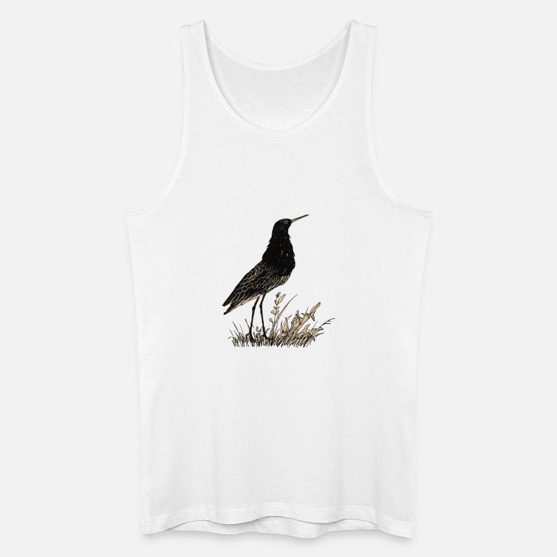 Vogel - Männer Bio Tank Top - Weiß