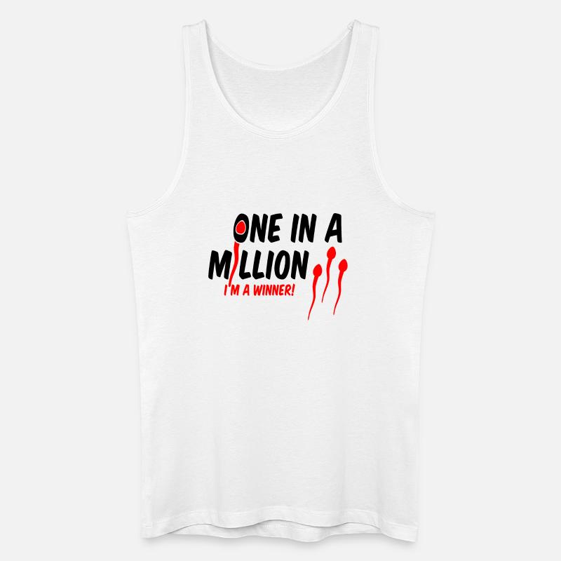 1 in einer Million - Männer Bio Tank Top - Weiß