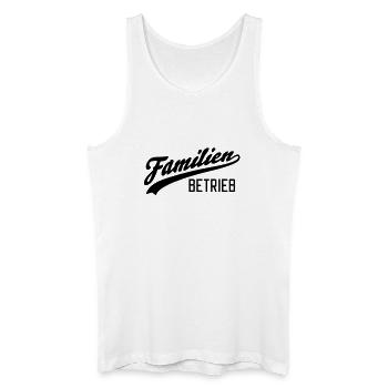Entreprise familiale - Débardeur bio Homme - blanc - Devant
