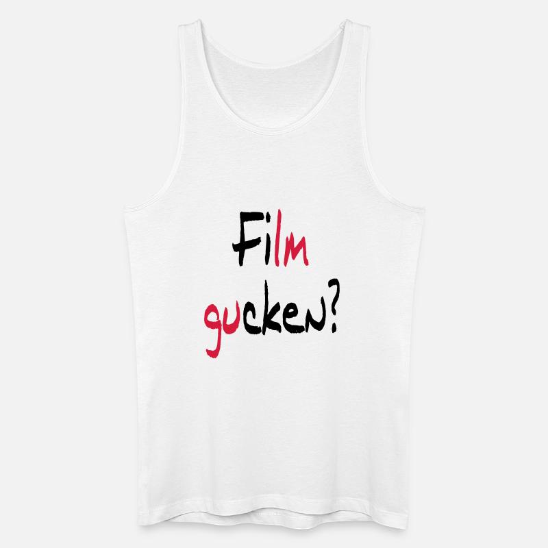 Film gucken? oder Ficken? - Männer Bio Tank Top - Weiß