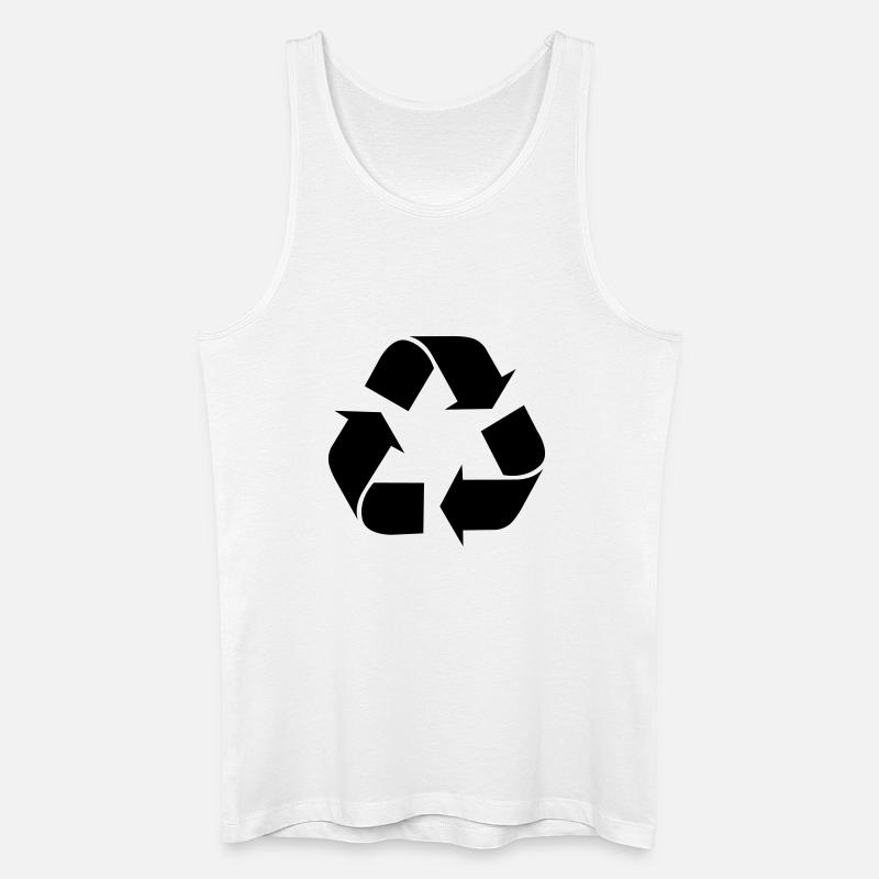 Recycling recyceln symbole - Männer Bio Tank Top - Weiß