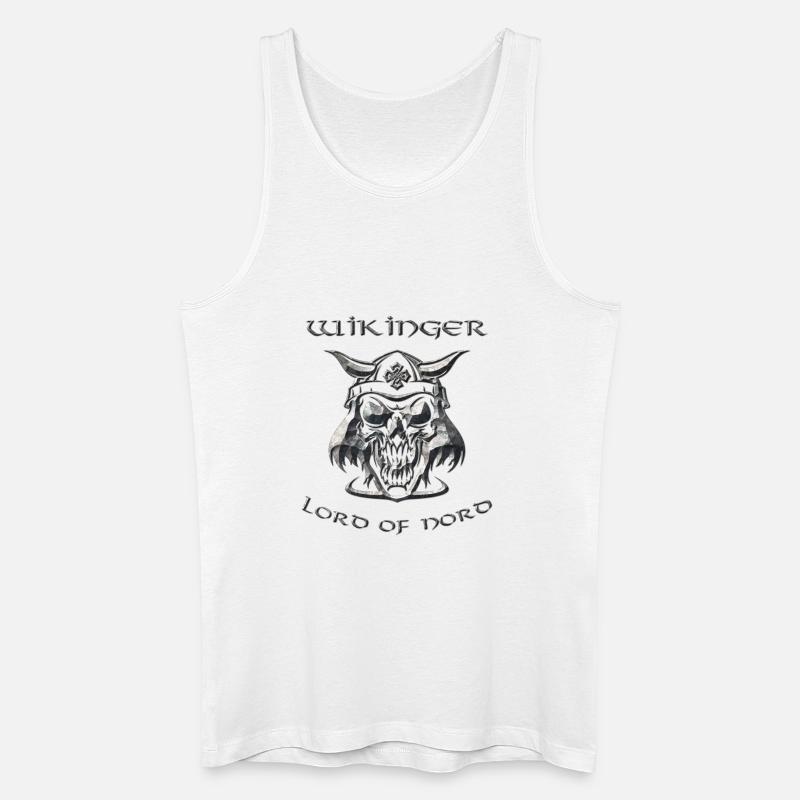 Wikinger 1 - Männer Bio Tank Top - Weiß