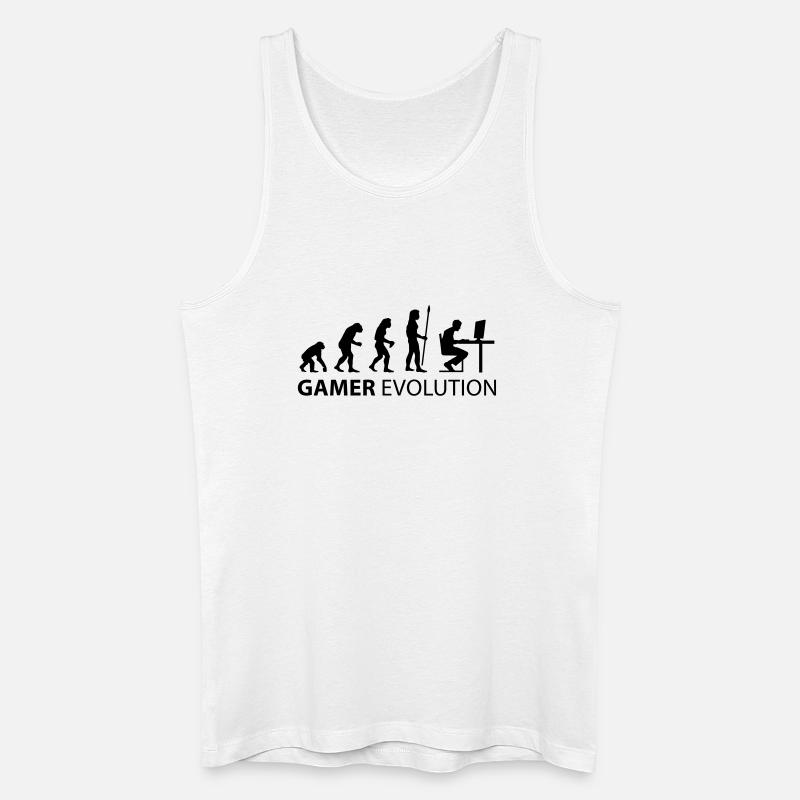 gamer evolution - Männer Bio Tank Top - Weiß