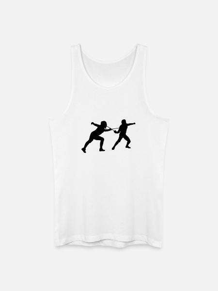 fechten - Men’s Organic Tank Top - white