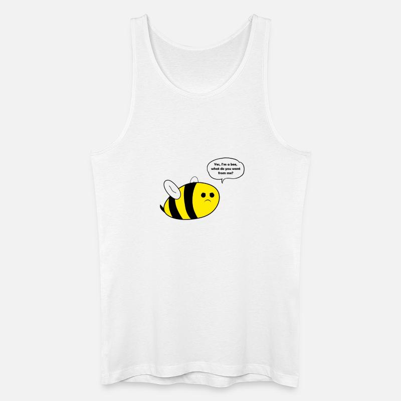 Thick bee bee gift - Men’s Organic Tank Top - white