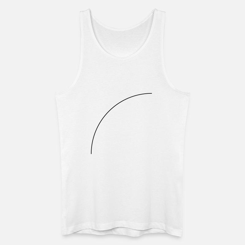 Viertelkreis - Männer Bio Tank Top - Weiß
