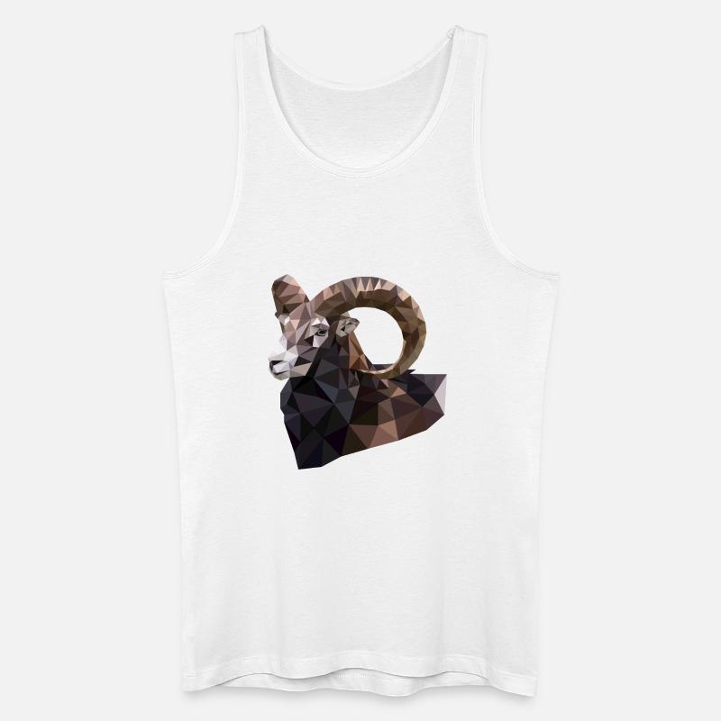 Steinbock, Sternzeichen, Alpen, Berge, Schweiz - Männer Bio Tank Top - Weiß