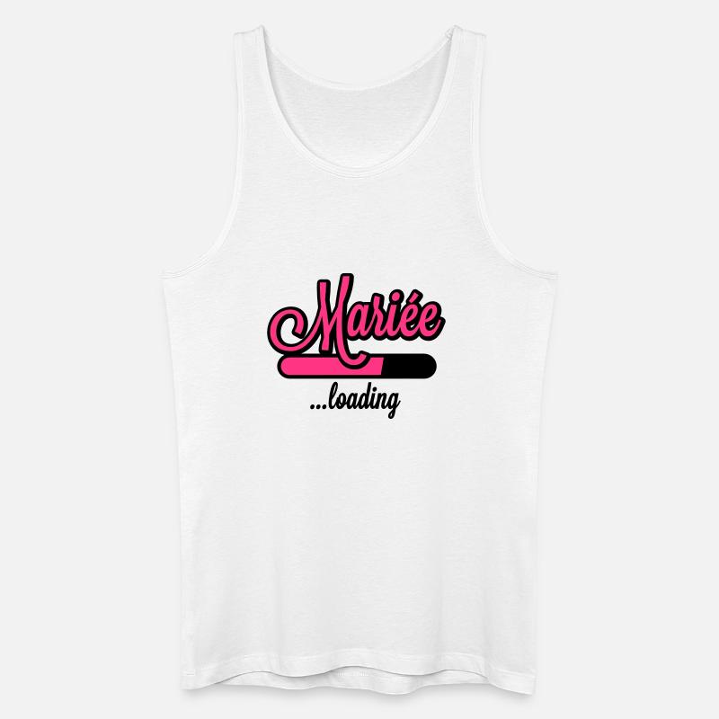 Mariée loading - Männer Bio Tank Top - Weiß