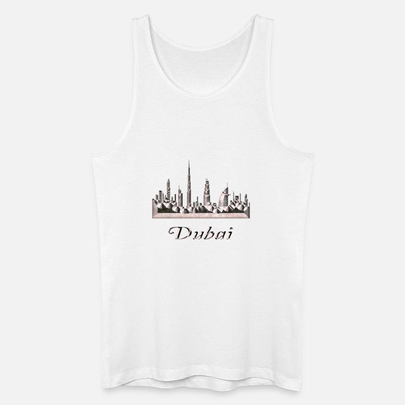Dubai - Männer Bio Tank Top - Weiß