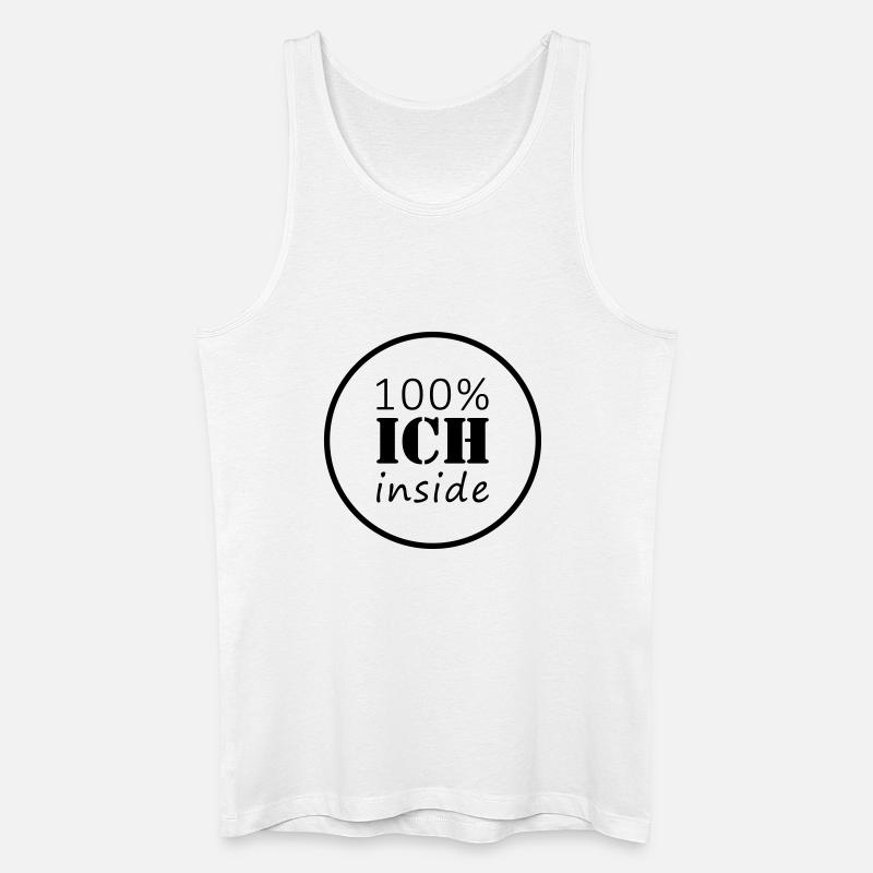 100% ich inside | Kreis - Männer Bio Tank Top - Weiß