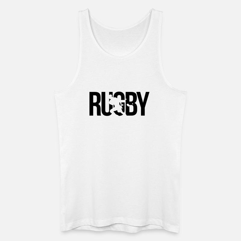 rugby - Men’s Organic Tank Top - white