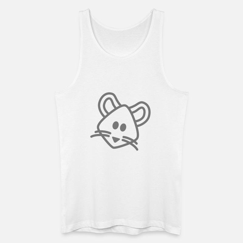 mouse Maus Mäuschen - Männer Bio Tank Top - Weiß
