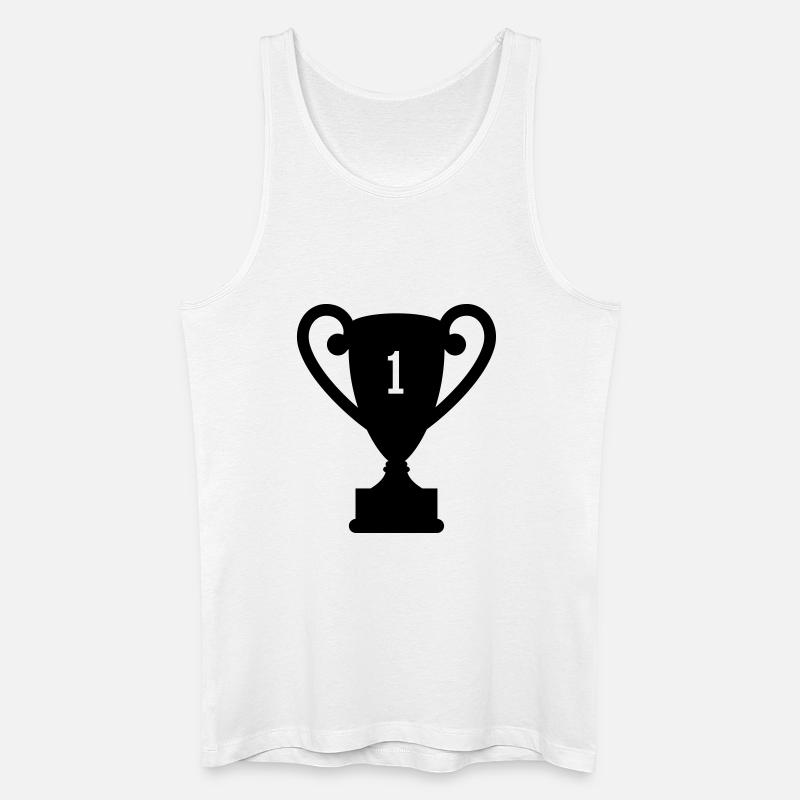 trophy Trophäe preis - Männer Bio Tank Top - Weiß