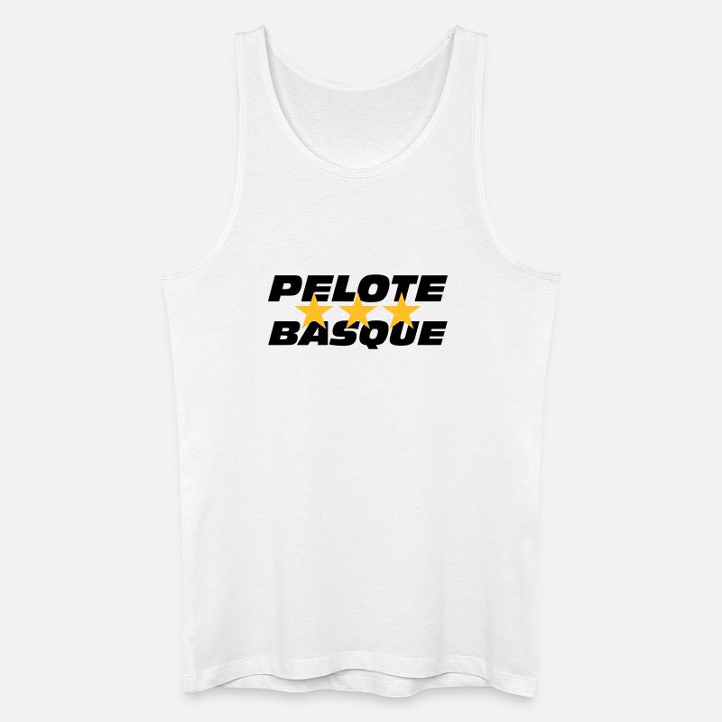 Pelote basque - Männer Bio Tank Top - Weiß