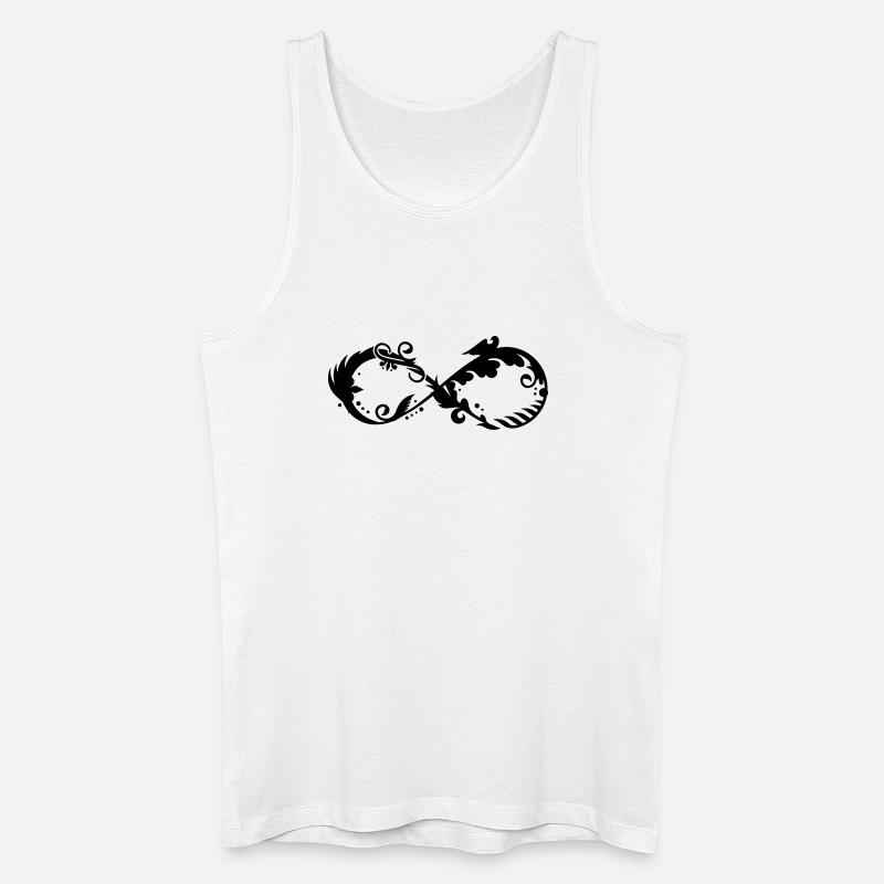 Symbol der Unendlichkeit - Männer Bio Tank Top - Weiß