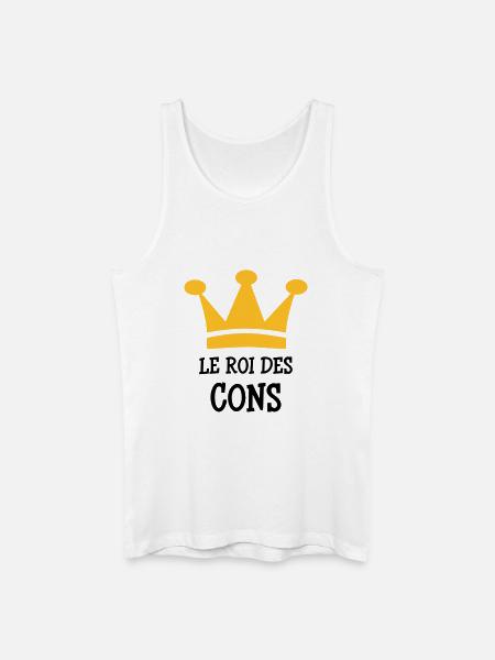 Le Roi des Cons - Débardeur bio Homme - blanc