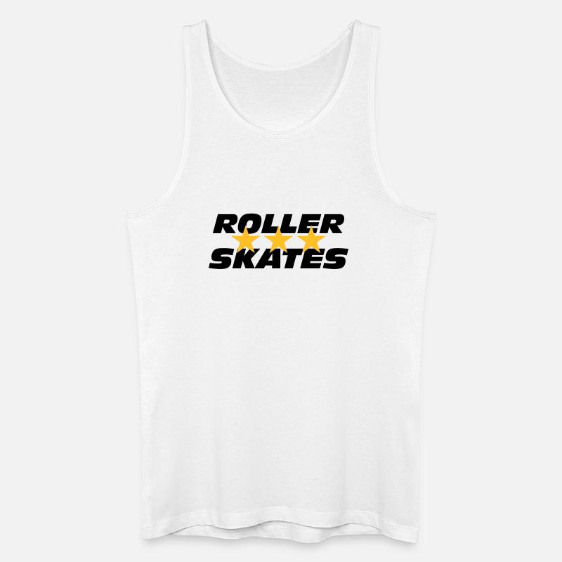 Roller Skates - Männer Bio Tank Top - Weiß