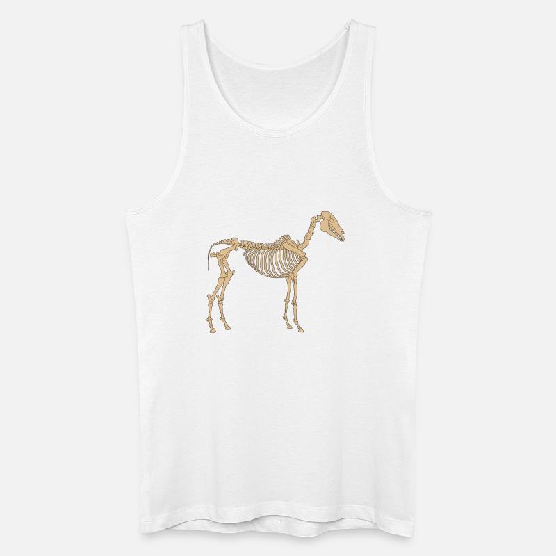 Paleolithic Skeleton Horse - Men’s Organic Tank Top - white