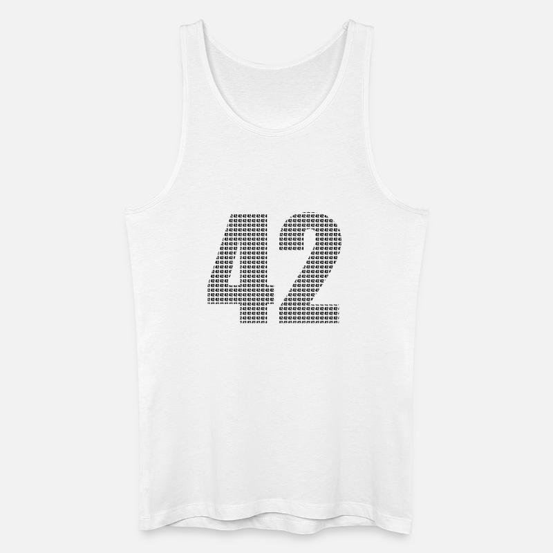 42 - Männer Bio Tank Top - Weiß