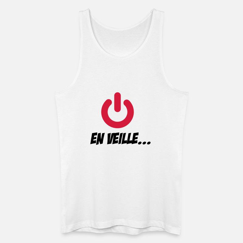 En veille... - Männer Bio Tank Top - Weiß
