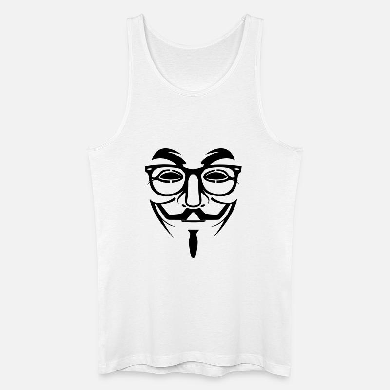 Geek Anonymous - Männer Bio Tank Top - Weiß