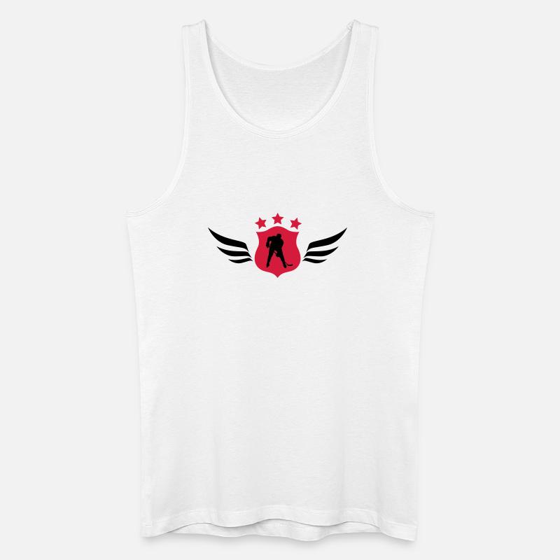 Hockey / Eishockey - Männer Bio Tank Top - Weiß
