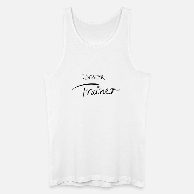 Bester Trainer - Männer Bio Tank Top - Weiß