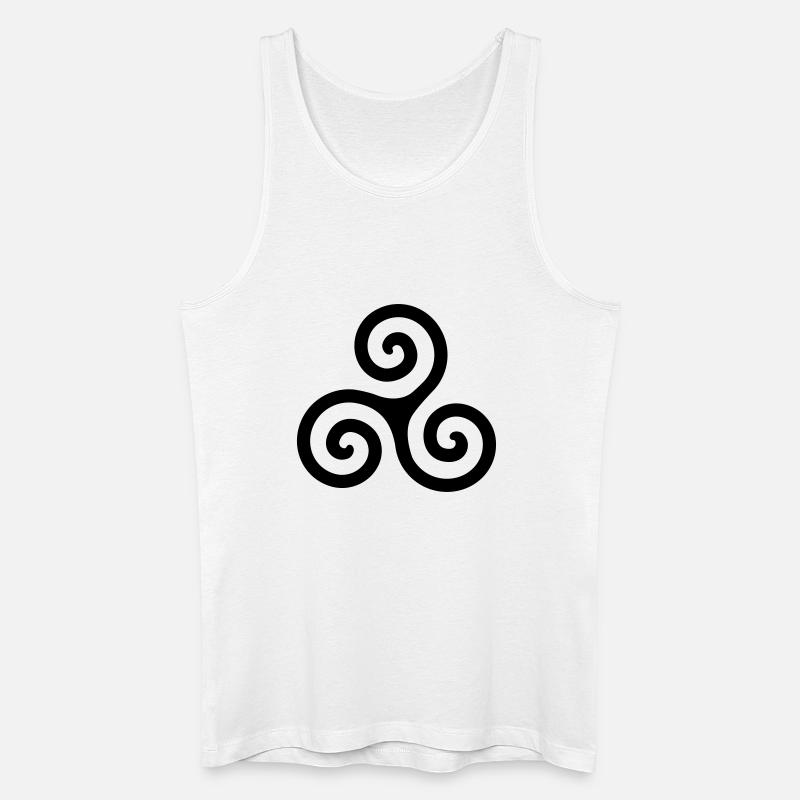 Spirale - Männer Bio Tank Top - Weiß