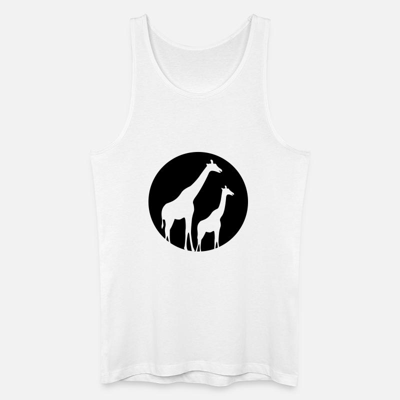 Giraffe - Männer Bio Tank Top - Weiß