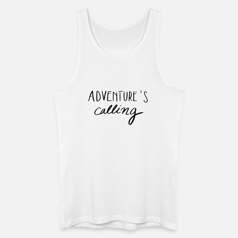 Adventure's calling - Männer Bio Tank Top - Weiß