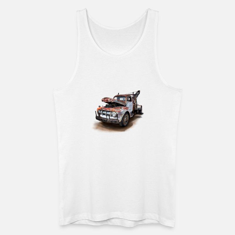 Altes Auto - Männer Bio Tank Top - Weiß
