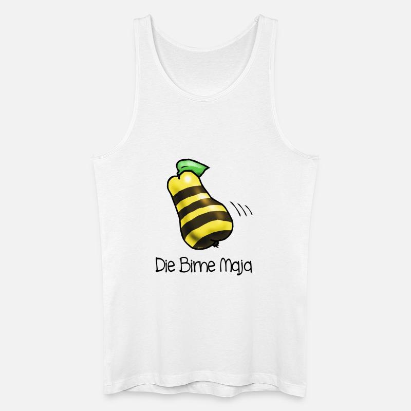 Birne Maja - Männer Bio Tank Top - Weiß