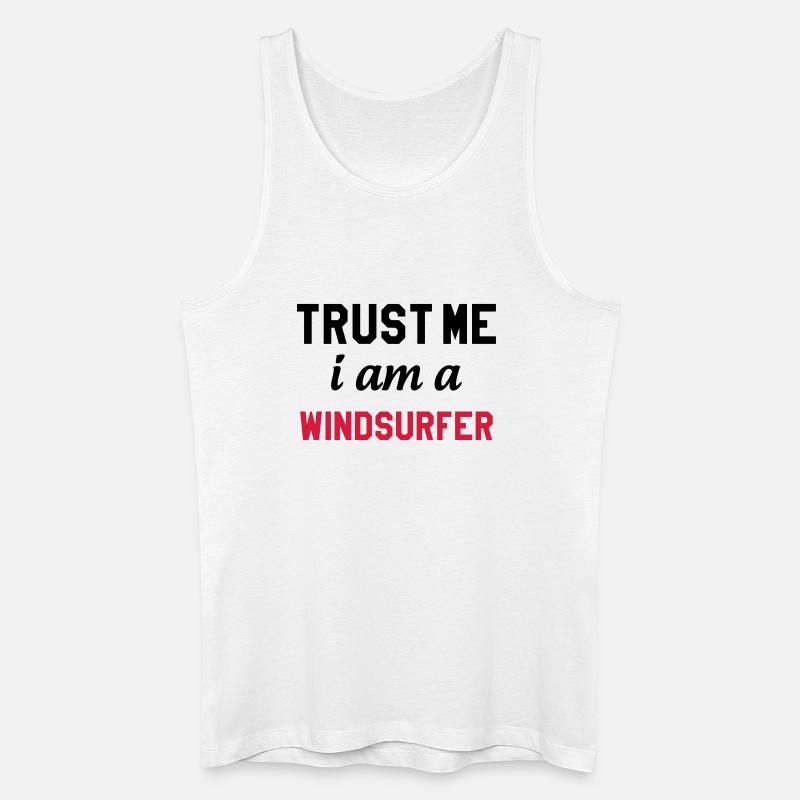 Windsurfen / Windsurfer / Windsurf / Windsurfing - Männer Bio Tank Top - Weiß