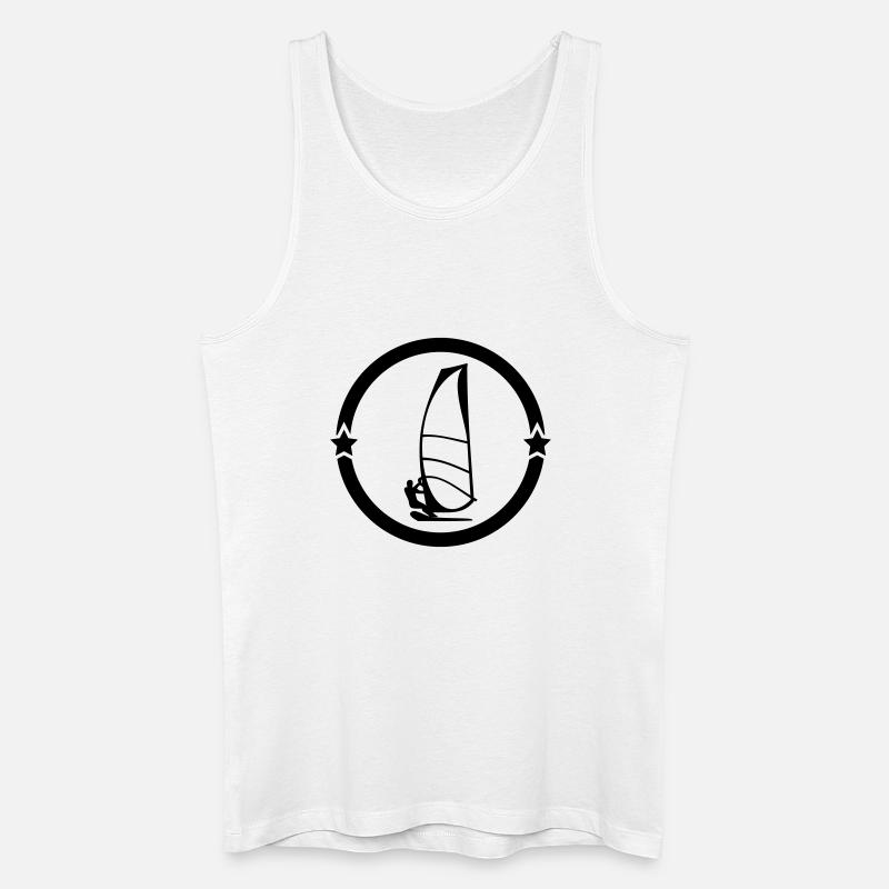 Windsurfen / Windsurfer / Windsurf / Windsurfing - Männer Bio Tank Top - Weiß